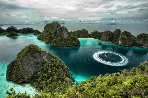 dam say thien duong ha gioi raja ampat