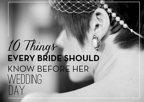 10 điều cô dâu cần biết trước lễ cưới - 1