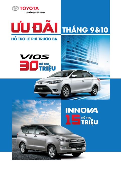 Ưu đãi khủng khi mua xe Toyota trong tháng 9 và 10 - 1