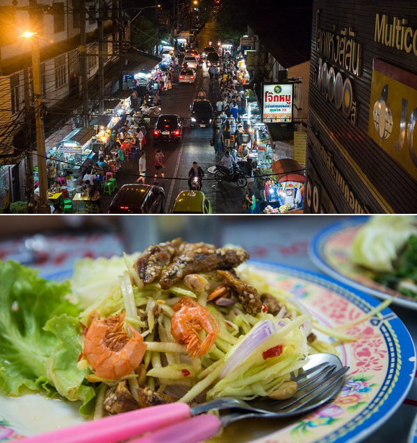 Món Yam mamuang nổi tiếng ở Sukhumvit 38.