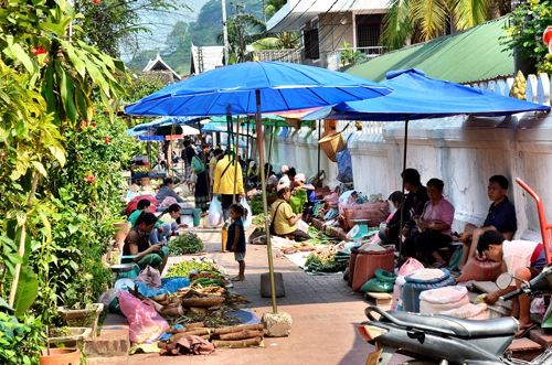 Đi chợ ba phiên ở Luang Prabang - 1