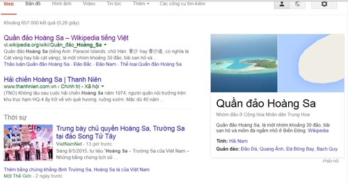 Google không công nhận quần đảo Hoàng Sa thuộc Trung Quốc - 1