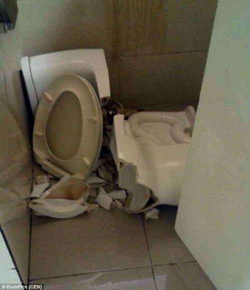 Vào viện vì trèo lên bệ toilet - 1